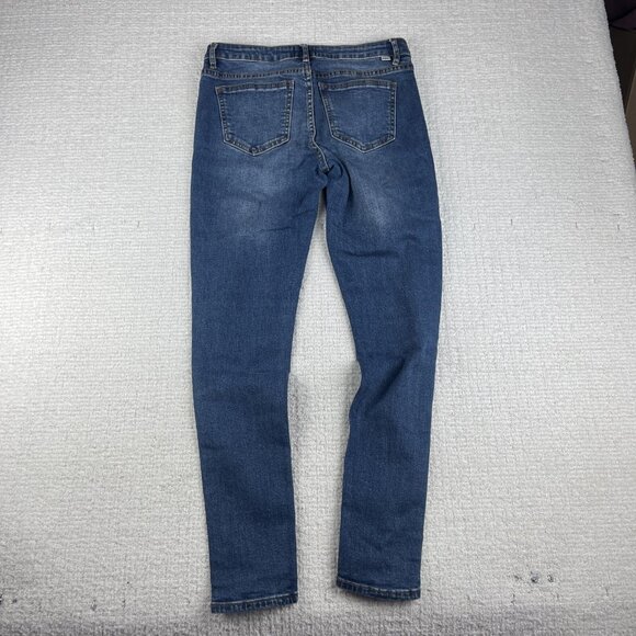 Womens Jeans N89 Obey Propaganda Stretch Blue Sz 28 Tight Straight Leg - Picture 12 of 16